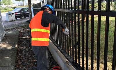 工厂护栏油漆重涂